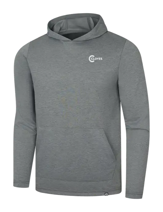 TravisMathew Dark Grey Heather Coveside Hoodie w/Cloyes Logo