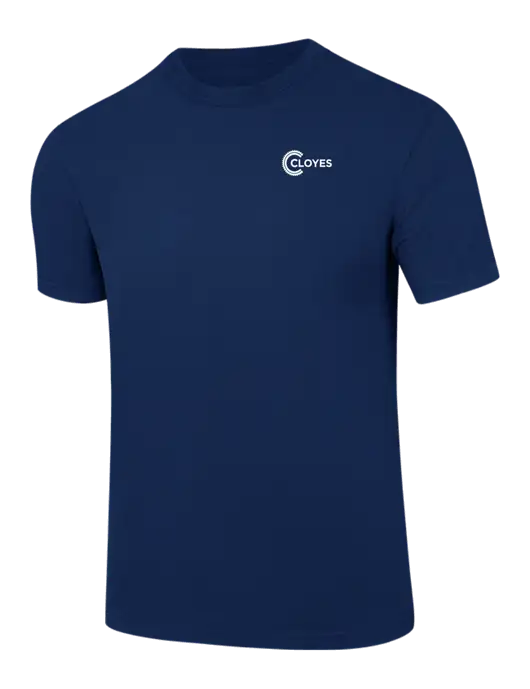 Comfort Colors 6.1 oz Dark Navy Heavyweight Ring Spun T-Shirt w/Cloyes Logo