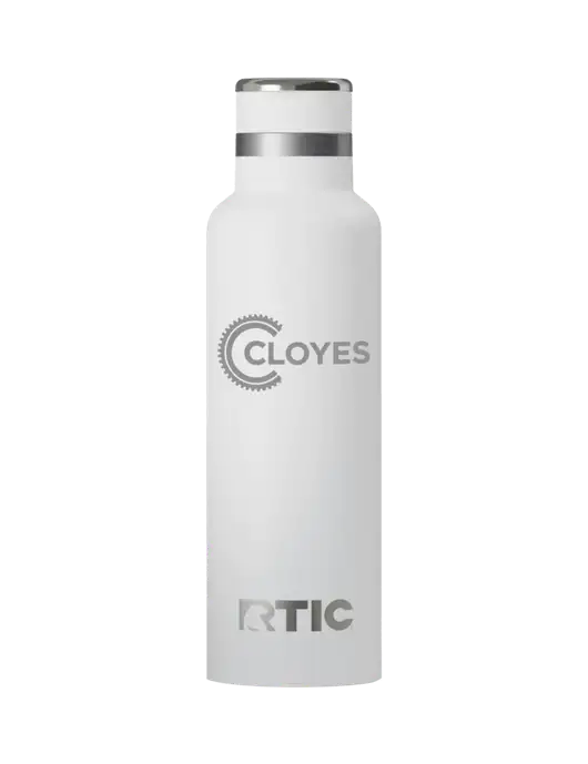 RTIC Journey 20 oz White Bottle w/Cloyes Logo