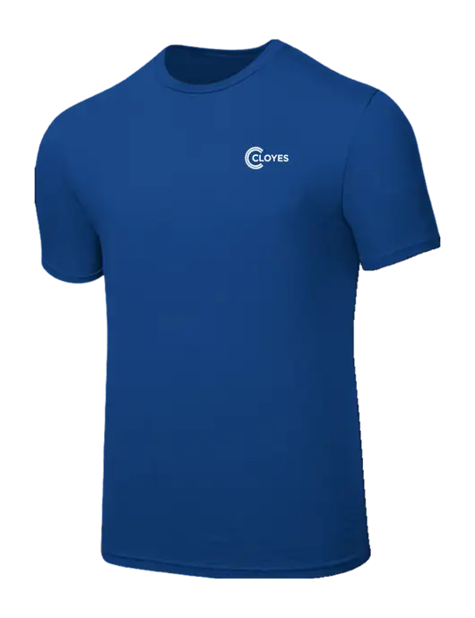 Seriously Soft Royal T-Shirt w/Cloyes Logo