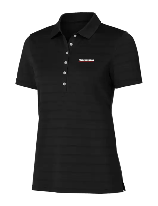 Callaway Womens Black Ventilated Polo w/Rotomaster Logo