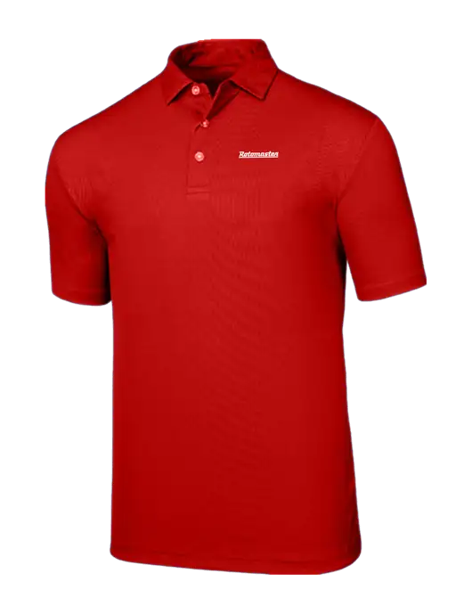 Callaway Birdseye Red Polo w/Rotomaster Logo
