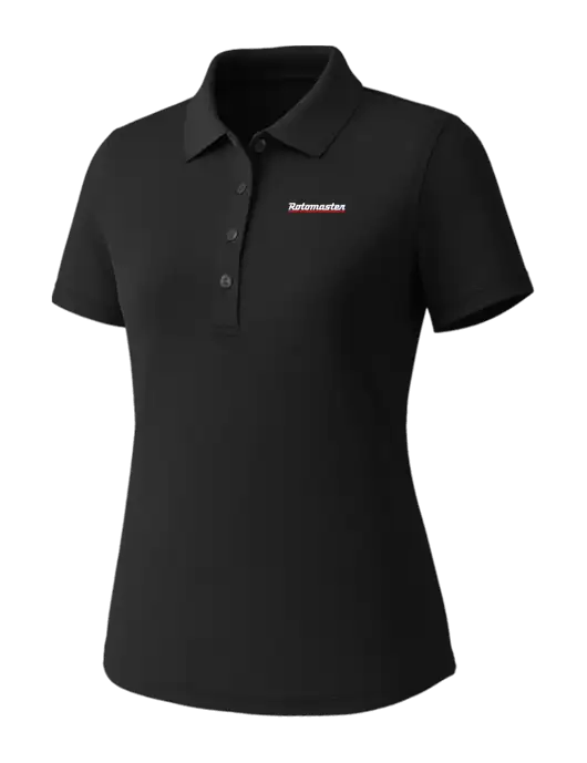 Callaway Womens Core Black Performance Polo w/Rotomaster Logo