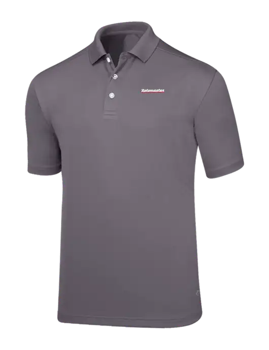 Callaway Core Medium Grey Performance Polo w/Rotomaster Logo