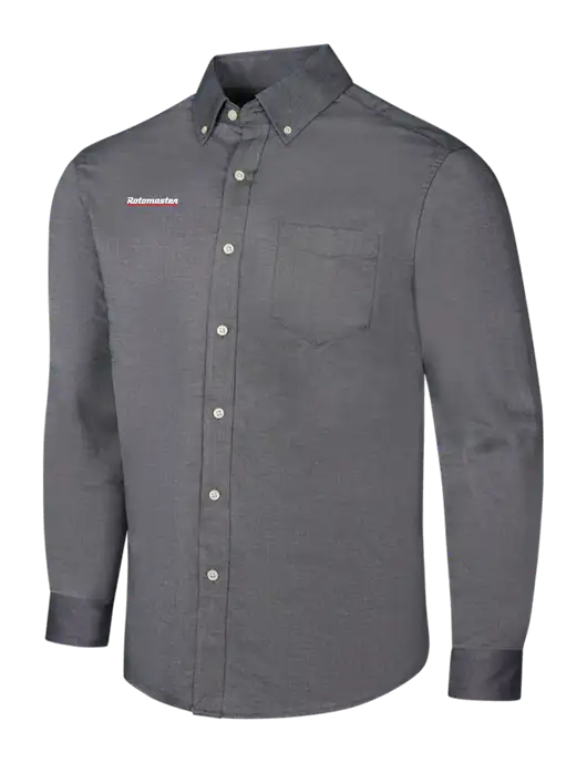 Dark Grey SuperPro Oxford Shirt w/Rotomaster Logo