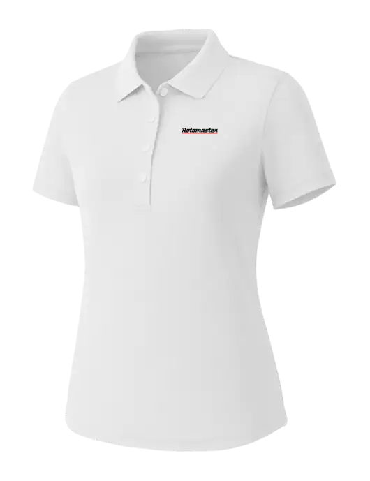 Callaway Womens Core Bright White Performance Polo w/Rotomaster Logo