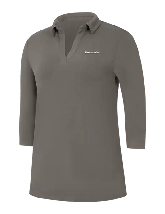 Womens Dark Grey Luxe Knit Tunic w/Rotomaster Logo