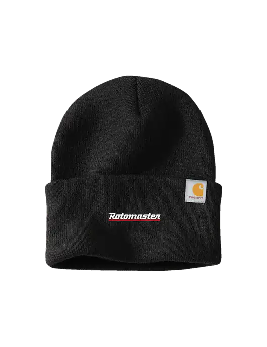 Carhartt Black Watch Cap 2.0 w/Rotomaster Logo