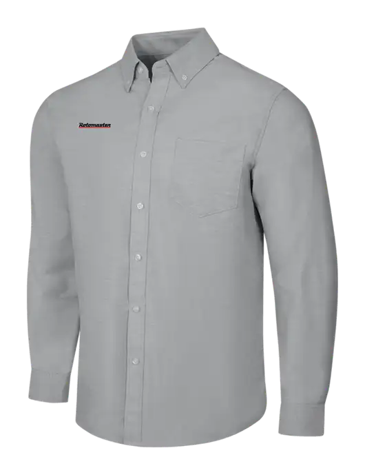 Light Grey SuperPro Oxford Shirt w/Rotomaster Logo