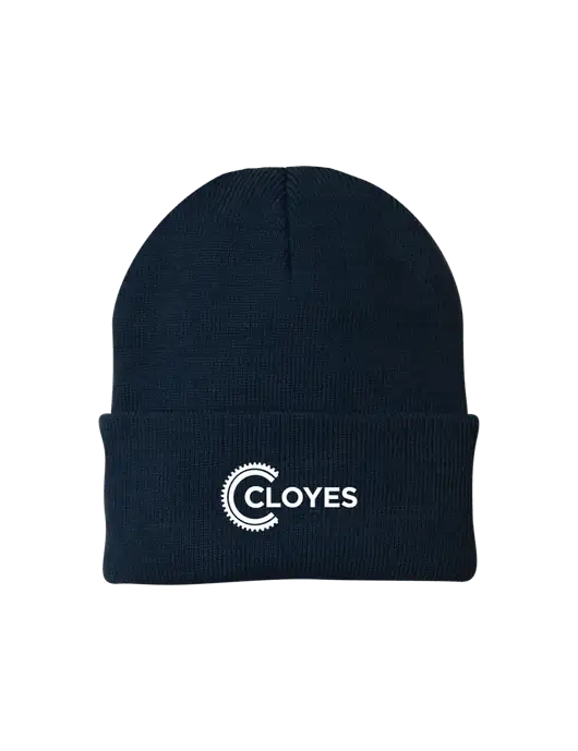 Navy Knit Cap w/Cloyes Logo