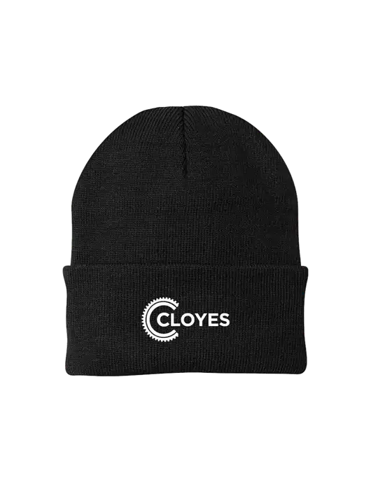 Black Knit Cap w/Cloyes Logo