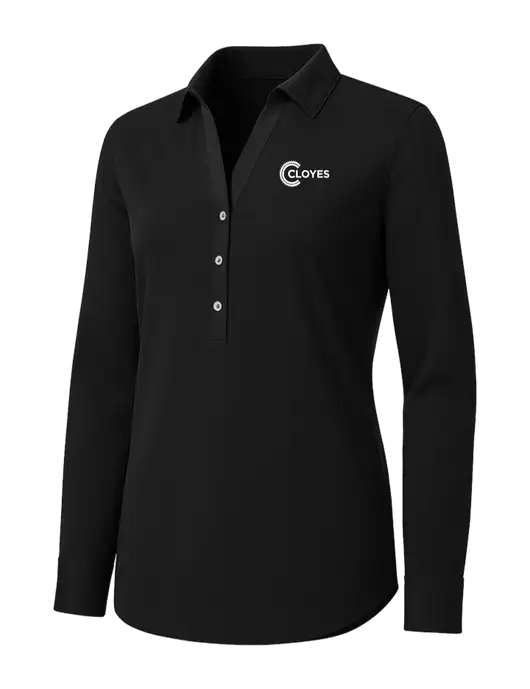 Womens Black City Stretch Shirt w/Cloyes Logo