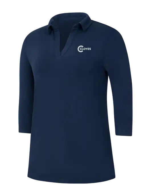Navy Womens Luxe Knit Tunic w/Cloyes Logo