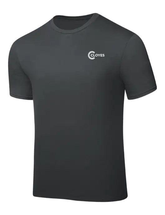 Dark Grey PosiCharge Competitor Tee w/Cloyes Logo