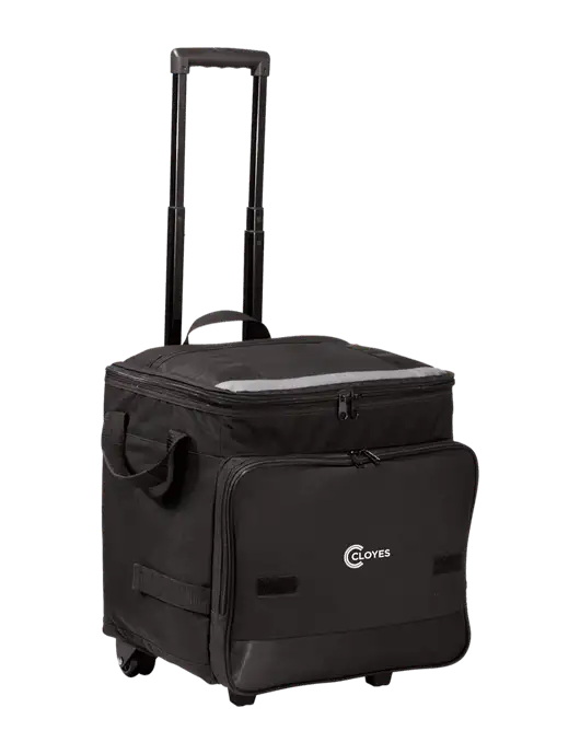 Black Rolling Cooler w/Cloyes Logo