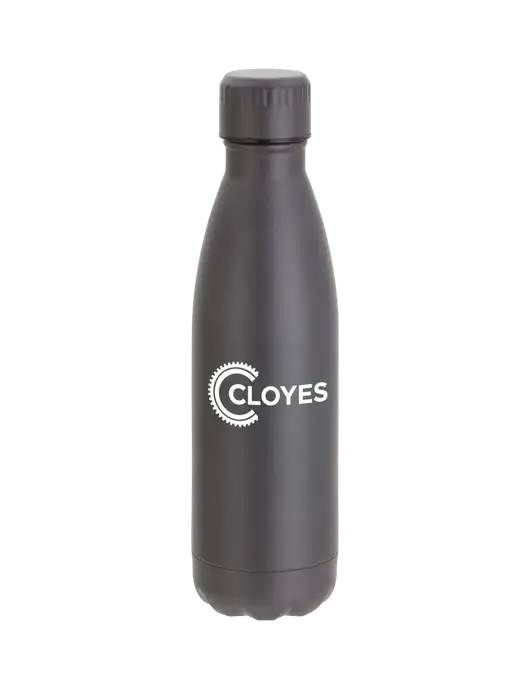 City Go Matte Charcoal 17 oz Insulated Bottle w/Cloyes Logo