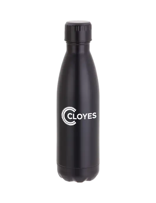 City Go Matte Black 17 oz Insulated Bottle w/Cloyes Logo