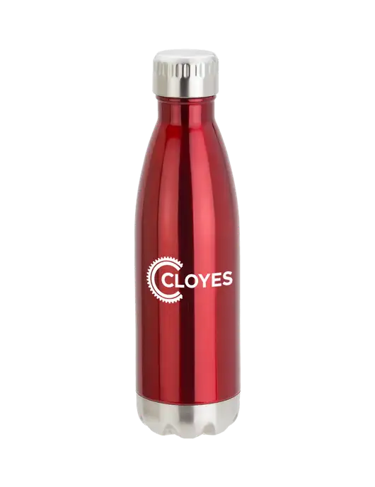 City Go Red 17 oz Insulated Bottle w/Cloyes Logo