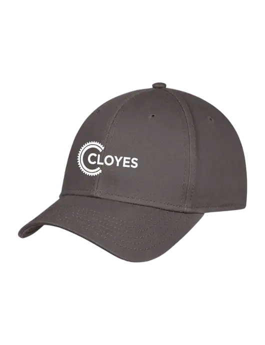 Charcoal Structured Cap Hook & Loop w/Cloyes Logo