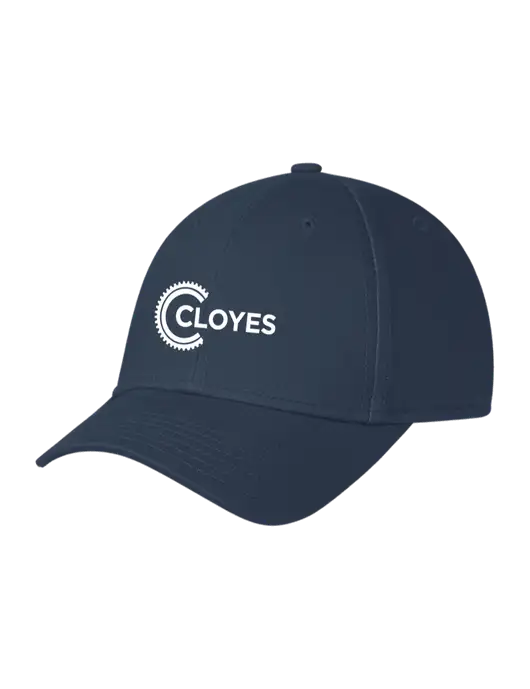 Navy Structured Cap Hook & Loop w/Cloyes Logo