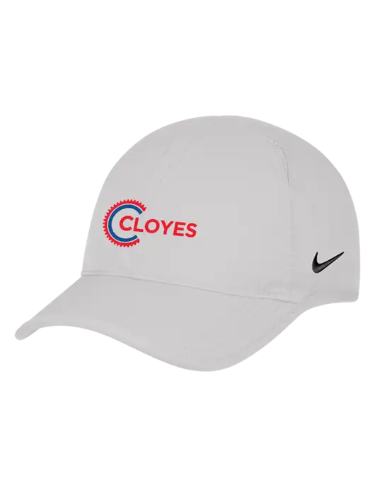 Nike White Featherlight Cap w/Cloyes Logo