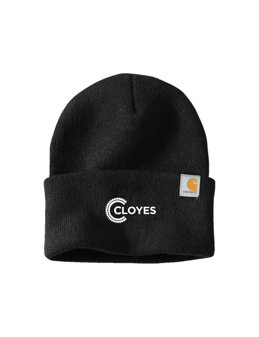 Carhartt Black Watch Cap 2.0 w/Cloyes Logo