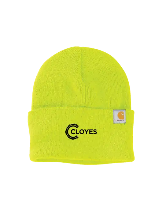 Carhartt Neon Lime Watch Cap 2.0 w/Cloyes Logo