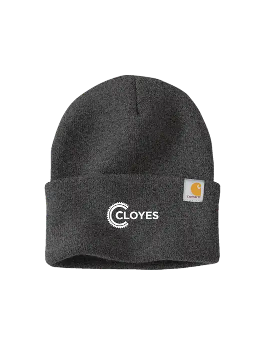 Carhartt Dark Grey Watch Cap 2.0 w/Cloyes Logo