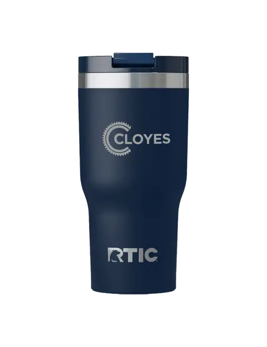 RTIC Essential 30 oz Navy Tumbler w/Cloyes Logo