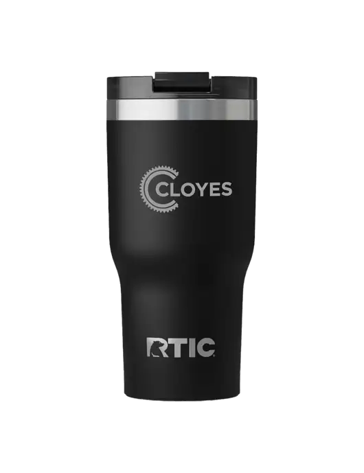 RTIC Essential 30 oz Black Tumbler w/Cloyes Logo