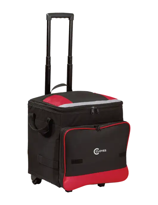 Red Rolling Cooler w/Cloyes Logo