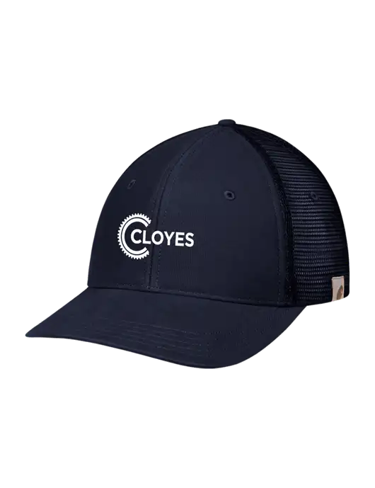 Carhartt Navy Canvas Trucker Cap w/Cloyes Logo