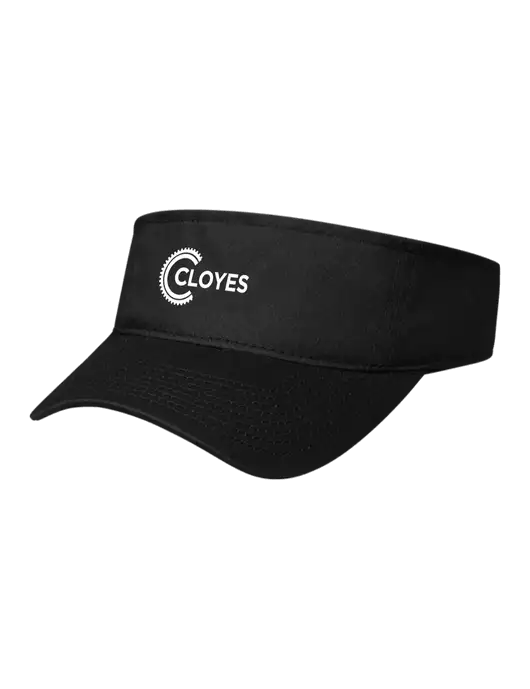 Black Cap Visor w/Cloyes Logo