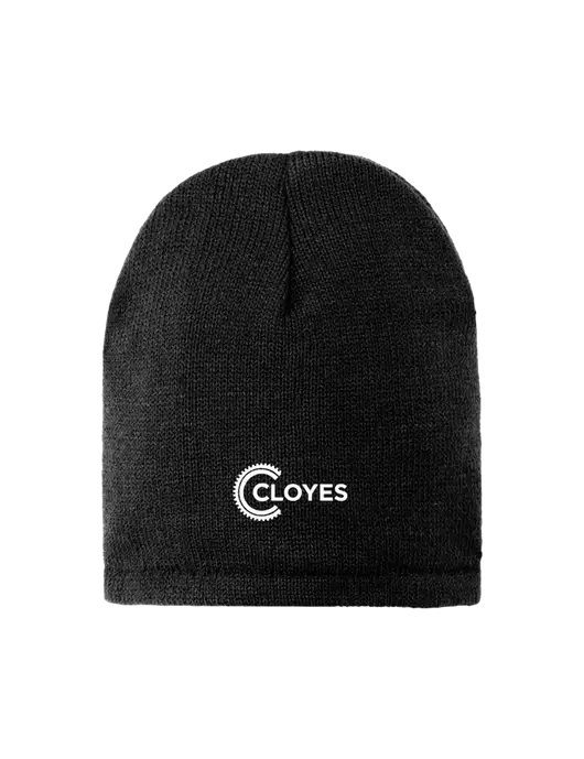 Black Fleece-Lined Beanie Cap w/Cloyes Logo