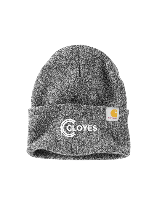 Carhartt Medium Grey Heather Watch Cap 2.0 w/Cloyes Logo