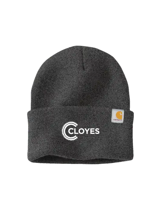 Carhartt Dark Grey Watch Cap 2.0 w/Cloyes Logo