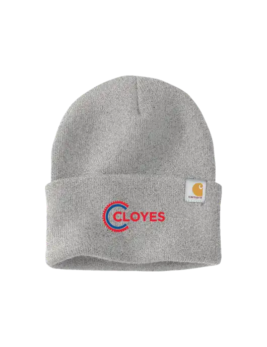 Carhartt Light Grey Heather Watch Cap 2.0 w/Cloyes Logo