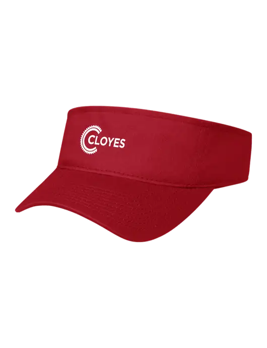 Red Cap Visor w/Cloyes Logo