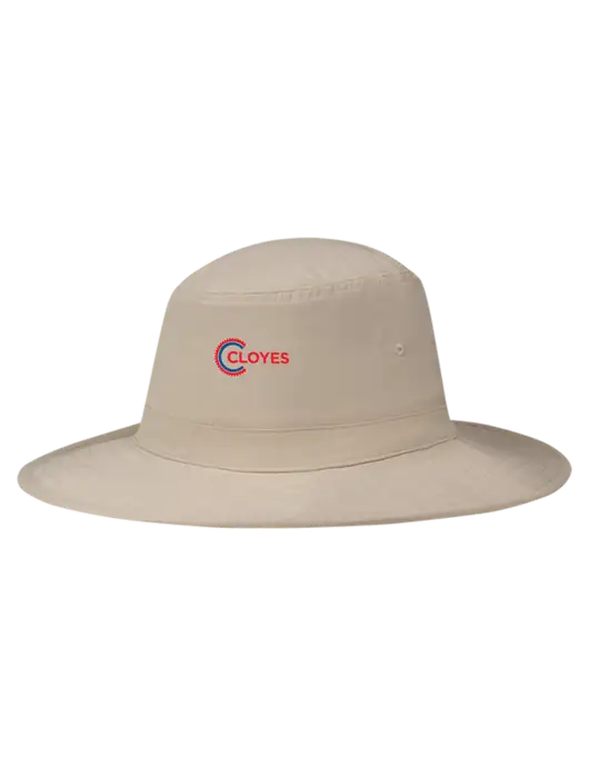 Tan Booney Sun Hat w/Cloyes Logo