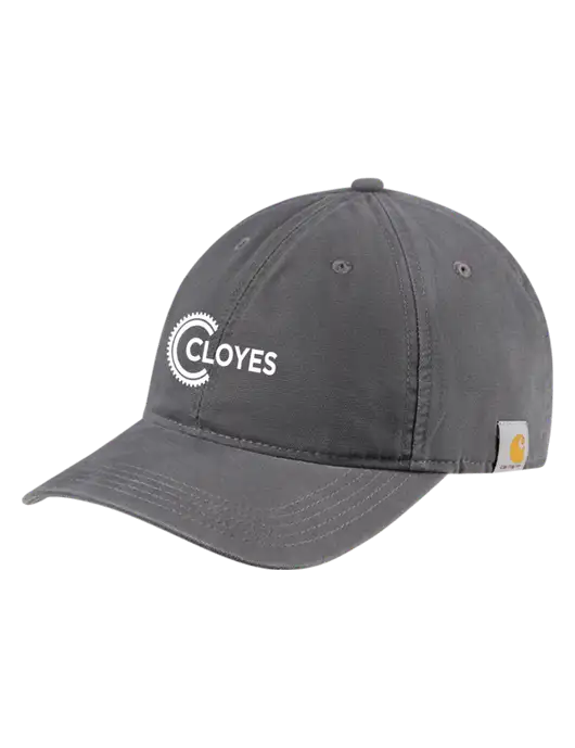 Carhartt Dark Grey Cotton Canvas Cap w/Cloyes Logo