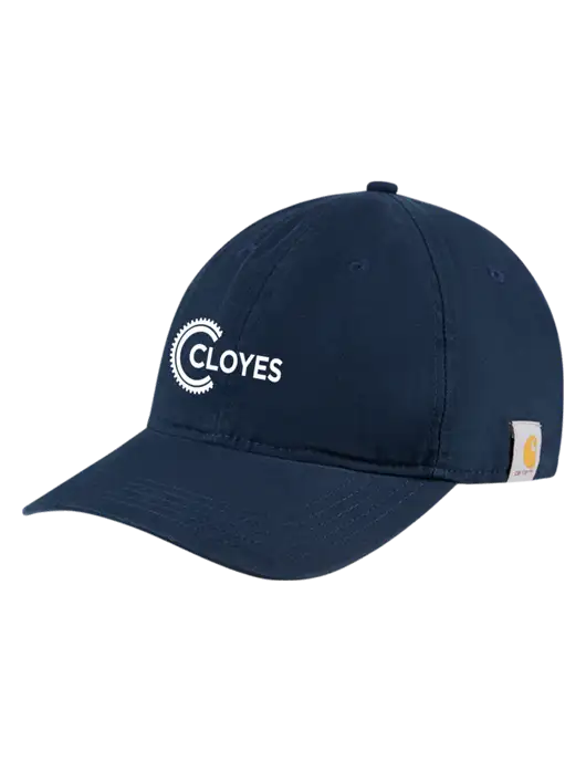 Carhartt Navy Cotton Canvas Cap w/Cloyes Logo