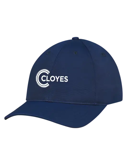 Navy Nylon Twill Performance Cap w/Cloyes Logo