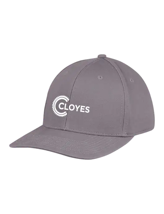 Premium Modern Structured Twill Charcoal Snapback Cap w/Cloyes Logo