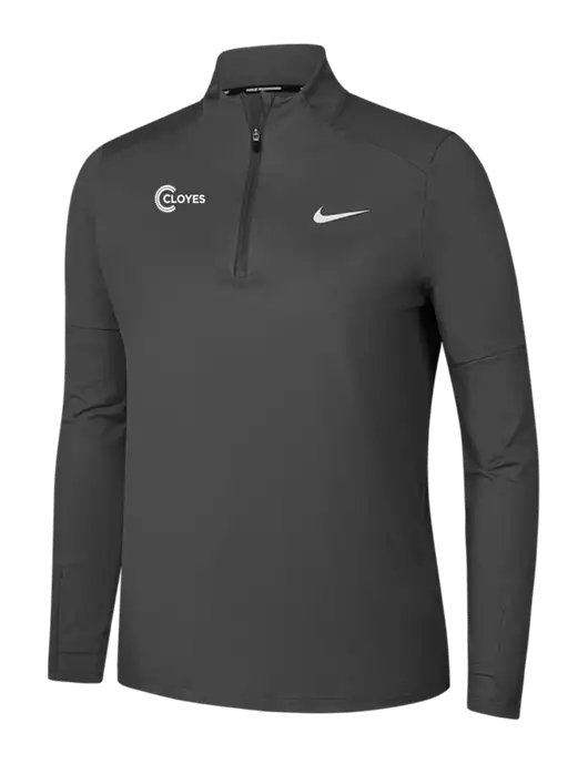 Nike Dark Grey Womens Dri-FIT Element 1/2-Zip Pullover w/Cloyes Logo