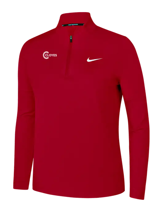 Nike Red Womens Dri-FIT Element 1/2-Zip Pullover w/Cloyes Logo