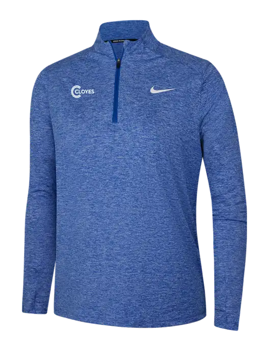 Nike Royal Heather Womens Dri-FIT Element 1/2-Zip Pullover w/Cloyes Logo