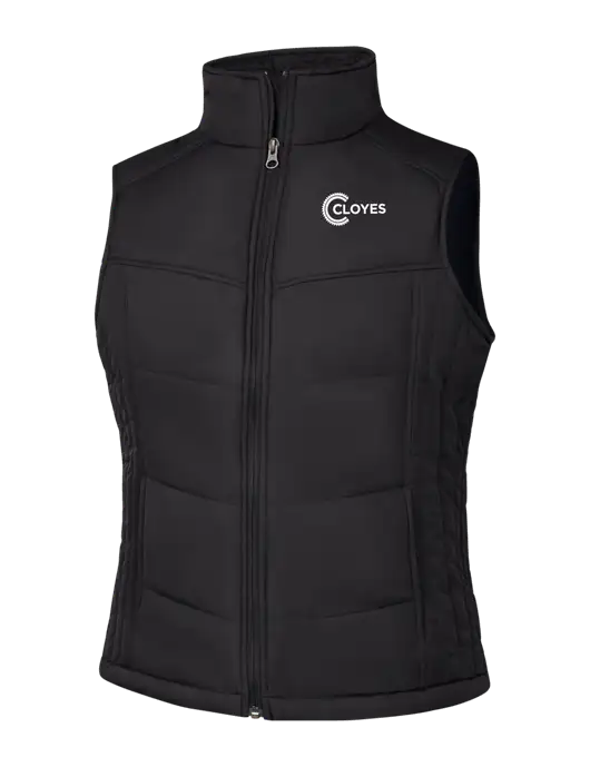 Womens Black/Black Vest w/Cloyes Logo